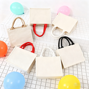 Borsa della spesa riutilizzabile pieghevole all'ingrosso della tela per le commissioni giornaliere di viaggio del mercato alimentare facile da riporre - Product Image 6