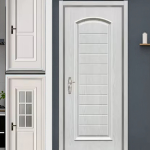 Natural Veneer <strong>Moulded</strong> Door Panel Waterproof UPVC/<strong>PVC</strong>/WPC Door Skin - Product Image 1