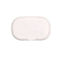 Couvercle à clipser anti-poussière pour lingettes humides et papier toilette, en plastique, de forme ovale, avec système de levage et de tirage, pour gants en nitrile