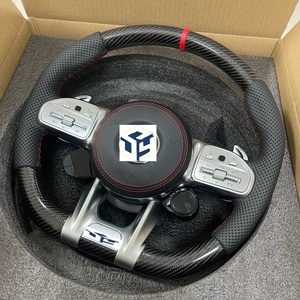 Volant en cuir personnalisé avec design libellule pour <span class=keywords><strong>Mercedes</strong></span>-Benz AMG C63 W222 W213 W221 W205 W204 S300 S320 <span class=keywords><strong>E200</strong></span> E63 - Product Image 4