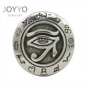 <span class=keywords><strong>Anillo</strong></span> <span class=keywords><strong>de</strong></span> Acero Inoxidable Plateado con Textura Avanzada <span class=keywords><strong>Ojo</strong></span> <span class=keywords><strong>de</strong></span> <span class=keywords><strong>Horus</strong></span>, Amuleto <span class=keywords><strong>del</strong></span> Antiguo Egipto, Joyería para Hombres - Product Image 1