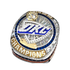 En gros 2025 Oklahoma City Thunder Championnat Anneaux Unisexe Mode Argent Plaqué Alliage Basketball Sport Bijoux pour Fan - Product Image 2