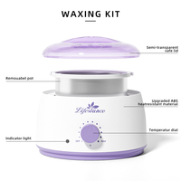 Chauffe-cire Lifestance 500 ml, best-seller, avec prise US/EU, pot à cire couleur macaron, outil professionnel d'épilation