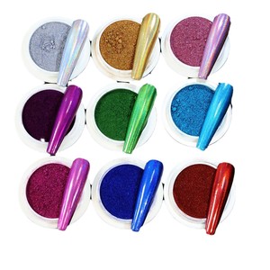 Poudre à ongles holographique <span class=keywords><strong>effet</strong></span> sirène, pigment chromé miroir métallique 50g, fabriqué en Chine, pour nail art aquarelle - Product Image 5