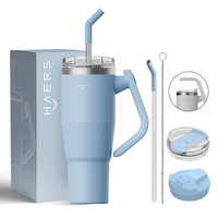 Gobelet isotherme portable de voyage en plein air de 40 OZ avec logo personnalisé, tasse à café pour gravure au laser