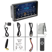 Écran tactile universel 7 pouces 1DIN pour lecteur de voiture, CarPlay sans fil, aide au recul pour Camaro/F-150, navigation GPS, WIFI, BT
