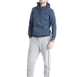 De alta calidad Anti-Pilling cremallera de gran tamaño de los hombres de encargo sudaderas con capucha de los hombres Unisex sudaderas con capucha sudaderas en a granel - Product Image 3
