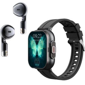 Montre connectée la moins chère avec écouteurs TWS 2-en-1, vente flash, haute qualité, surveillance de la santé, sport, Relojes NFC D8E, montre intelligente avec écouteurs - Product Image 2