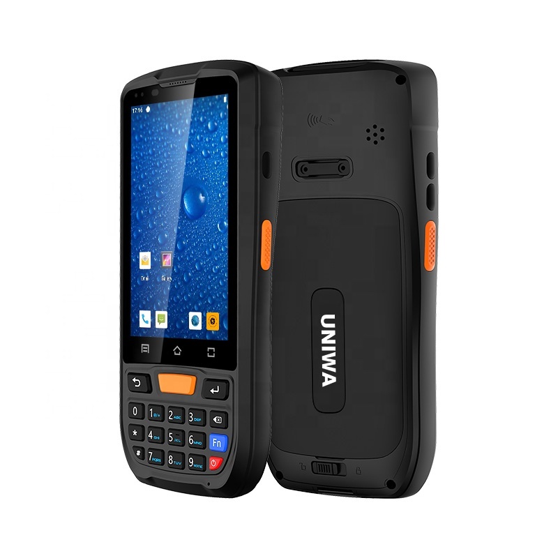 IP67 Водонепроницаемый промышленный PDAs Android разблокированный 4G LTE 4 дюйма 1D/2D QR сканер штрих-кода UNIWA HS001 Прочный ручной RFID КПК