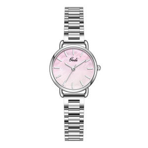 Reloj de cuarzo de lujo de gama alta para mujer, nicho, caja de acero inoxidable de moda de alto valor, esfera impermeable Simple resistente al agua - Product Image 4