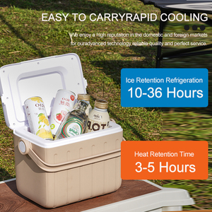 Contenitore Termico Personalizzato <span class=keywords><strong>da</strong></span> 6L con Logo, Piccolo Frigorifero Portatile per Campeggio con Maniglia, Porta Lattine Termico in Plastica Rigida per Picnic - Product Image 4