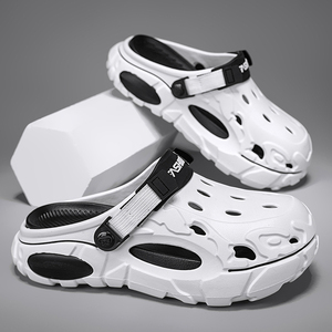 Sandali <span class=keywords><strong>da</strong></span> Giardino in EVA per Uomo, Taglia Grande 48, Scarpe <span class=keywords><strong>da</strong></span> Spiaggia alla Moda, Traspiranti con Fori, Calzature Casual per Passeggiate all'Aperto - Product Image 1