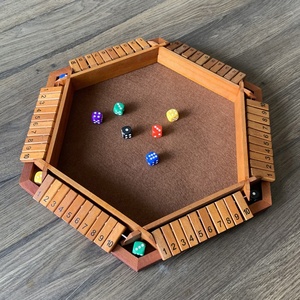 Vendita calda all'ingrosso in legno chiuso la scatola 6 lati 10 <span class=keywords><strong>numeri</strong></span> giochi di matematica <span class=keywords><strong>con</strong></span> 16 dadi per bambini adulti famiglie amici Club del partito - Product Image 5