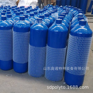 Bouteille d'oxygène sans soudure de 4 L avec diamètre de 140 mm, vert postal, valve CGA540, utilisation médicale pour le soudage oxy-carburant, modèle 6 kg - Product Image 5