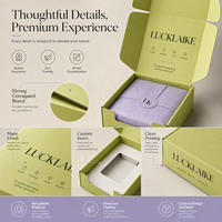 Boîtes d'expédition en carton ondulé personnalisées pour le commerce électronique, emballages verts pour les cadeaux de bien-être, la beauté et les soins de la peau