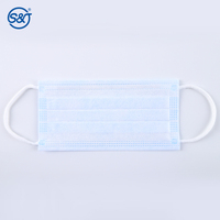 Masque facial jetable médical EN14683, vente directe d'usine SJ Professional, ASTM F2100 niveau 3, masque chirurgical 3 plis