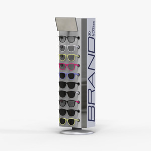 Custom Acrylic Rotating Sunglasses <strong>Display</strong> <strong>Stand</strong> With Mirror Tabletop Eyewear <strong>Display</strong> Rack <strong>Optical</strong> <strong>Frame</strong> Countertop <strong>Stand</strong> - Product Image 1