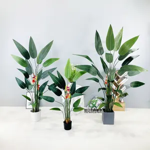 Hohe Simulation freistehende Strelitzia Reginae künstliche Reisende Banane Paradies vogel Pflanze für Haus und Garten