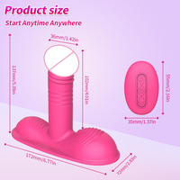 Professioneller Teleskopischer Reziproker Vibrator für Erwachsene, Kabelloses Ferngesteuertes Haptisches Pulsmodell