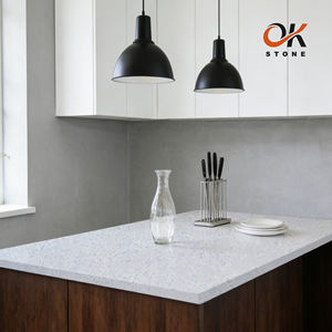 Dalles de pierre de quartz blanc Calacatta, fabrication chinoise, 1,8 cm, 2 cm, prix bas, pierre artificielle de qualité supérieure - Product Image 1