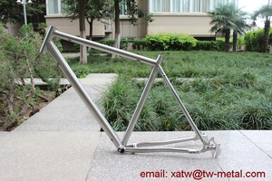 Cuadro de Bicicleta de Montaña de Titanio con Desviador Deslizante <span class=keywords><strong>Rohloff</strong></span>, Cuadro de Bicicleta de Titanio Premium para Deportes Activos - Product Image 3