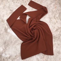Nouveau Voile Carré en Mousseline de Soie à Motif Uni, Protection Solaire, Tendance, pour Dubaï, Moyen-Orient et Turquie