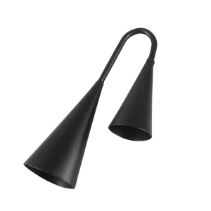 Campana de vaca de doble tono de metal negro esmerilado con doble orejeta, instrumento de percusión Orff - Product Image 5