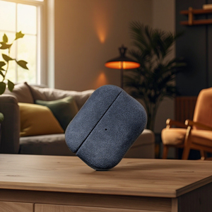 Étui pour écouteurs en cuir véritable Alcantara de luxe personnalisé pour <span class=keywords><strong>Airpods</strong></span> 4/<span class=keywords><strong>Pro</strong></span>/<span class=keywords><strong>Max</strong></span> - Product Image 4
