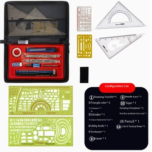 Juego de Herramientas de Cartografía DF 81, Herramientas Topográficas, Herramientas para Marcar Latitud y Longitud, Reglas de Comando, Juegos de Herramientas de Cartografía - Product Image 5
