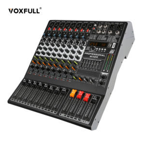 VOXFULL LN-10 OEM 10 채널 256 DSP 효과 금속 전문 오디오 믹서 BT USB 녹음 무대 결혼식 - Product Image 1