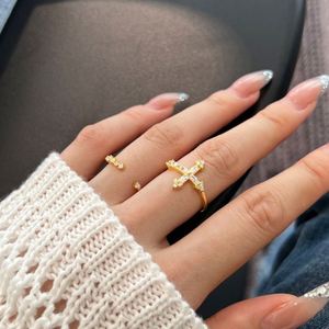 Dylam Verified Jewelry Supplier Customized 925 <b>Sterling</b> <b>Silver</b> 18K Gold Plated <b>Adjustable</b> Open Eternity Band 5A Zirconia <b>Rings</b> - Product Image 3