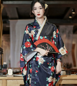 Kimono Yukata traditionnel japonais avec <span class=keywords><strong>Obi</strong></span>, robe de soirée vintage pour femmes, kimono Geisha, costume de scène vintage pour femmes, cosplay - Product Image 2