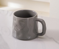 Tasse en céramique de la série Hand Pinched Cream, grande capacité, couleur unie, pour le thé, tasse à café esthétique pour la maison, usage quotidien