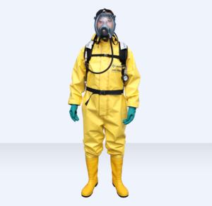 Combinaison chimique résistante aux acides et aux alcalis HG-3NF, fabriquée en Chine, vente en gros personnalisable - Product Image 4