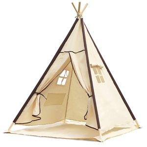 Maison de jeu féerique pour filles, tente extérieure en bois pour enfants, matériel écologique, tentes de plage pour bébés à vendre - Product Image 2