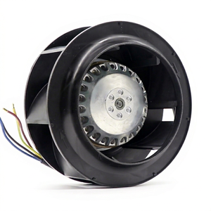 พัดลมอุตสาหกรรมแบบแรงเหวี่ยง R2E133-BH66-07 ขนาดใบพัด 133 มม. 230VAC 2600 รอบต่อนาที 180CFM 70 วัตต์ พัดลมแบบเรเดียล อุปกรณ์ HVAC - Product Image 1