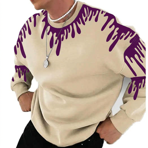 Custom <b>Men's</b> Vintage Fleece Hoodie <b>Sweatshirt</b> Lined Oversized Heavyweight Cotton Pullover Winter Streetwear - Product Image 3