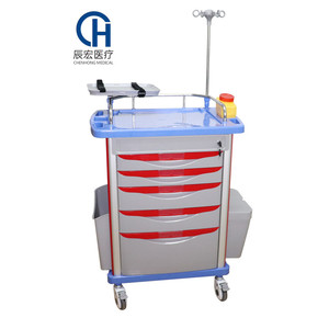 Carro de Emergencia y Carro de Cirugía <span class=keywords><strong>ABS</strong></span> para Hospital, para Quirófano y UCI, Equipo de Atención al Paciente - Product Image 4