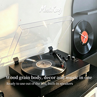 Tourne-disque vinyle Mzeliking T01, tourne-disque LP à entraînement par courroie avec haut-parleur intégré, sortie RCA, gramophone audio domestique