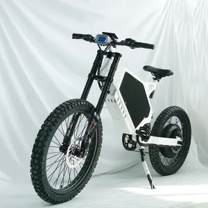 ระยะยาว 21 นิ้วจักรยานไฮบริดไฟฟ้า Enduro จักรยานเสือภูเขาไฟฟ้าขโมยจักรยานไฟฟ้าที่มีสายเคเบิลจํากัดความเร็ว ebike e-bike