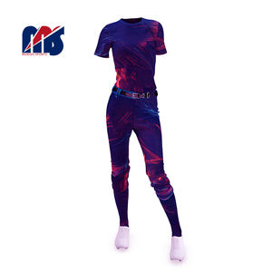 ชุดเสื้อเบสบอลของผู้ชายพิมพ์ลายได้ตามต้องการชุดซอฟต์บอลสีฟ้า - Product Image 3