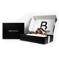 LOW MOQ Wellpappe recycelbar Logo Rosa Geschenk verpackung Schuhe Kleidung Box Papier Post Mailer Versand boxen für kleine Unternehmen
