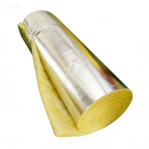 Rouleau de laine de verre de haute qualité en gros, couverture isolante en fibre de verre jaune, épaisseur 150 mm - Product Image 2