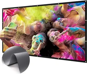 Màn Hình Máy Chiếu Khổng Lồ Lớn 300 Inch Màn Hình Chiếu Phim Di Động 3D 16:9 Lớn Màn Hình Chiếu Gấp Vật Liệu Pv 3d Máy Chiếu 3D - Product Image 1