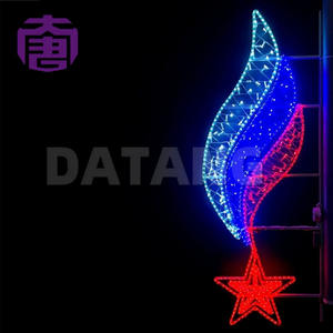 Luces LED Decorativas de Navidad para Exteriores, Montadas en Poste, con Clasificación IP65, Color Personalizable, Fácil Instalación - Product Image 5
