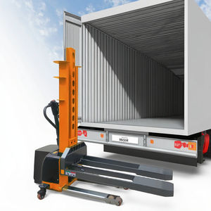 Montacargas Eléctrico Portátil con Capacidad de Carga de Una Tonelada para Camiones, Totalmente Eléctrico, Hidráulico, Autodescarga, Apilador - Product Image 1