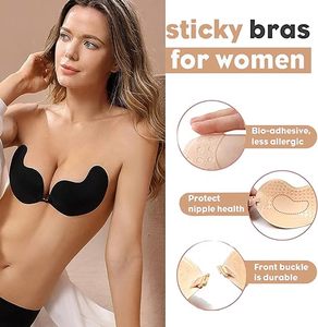 <span class=keywords><strong>Reggiseno</strong></span> Adesivo Invisibile in Silicone Push-up <span class=keywords><strong>Senza</strong></span> <span class=keywords><strong>Spalline</strong></span> e <span class=keywords><strong>Senza</strong></span> Schienale, Impermeabile e Riutilizzabile, Generazione 2, per Donna - Product Image 4