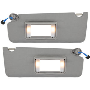 حاجب شمس قابل للطي من البولي بروبيلين والقماش باللون الرمادي لسيارات بايلوت 2016-2022 وريدجلاين 2018-2020 مع إضاءة للزينة # 83280-TG7-A12ZA - Product Image 1