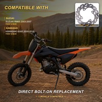 Disque de frein de moto, Dirt Bike, Pit Bike, Motocross, avant et arrière, 180 mm, pour Kawasaki KX 65 KX65 Suzuki RM65