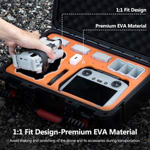 Étui de transport EVA pour drone DJI AIR 3 et accessoires, batteries et cordon de télécommande, échantillon gratuit, nouveauté, usage spécial, voyage - Product Image 5